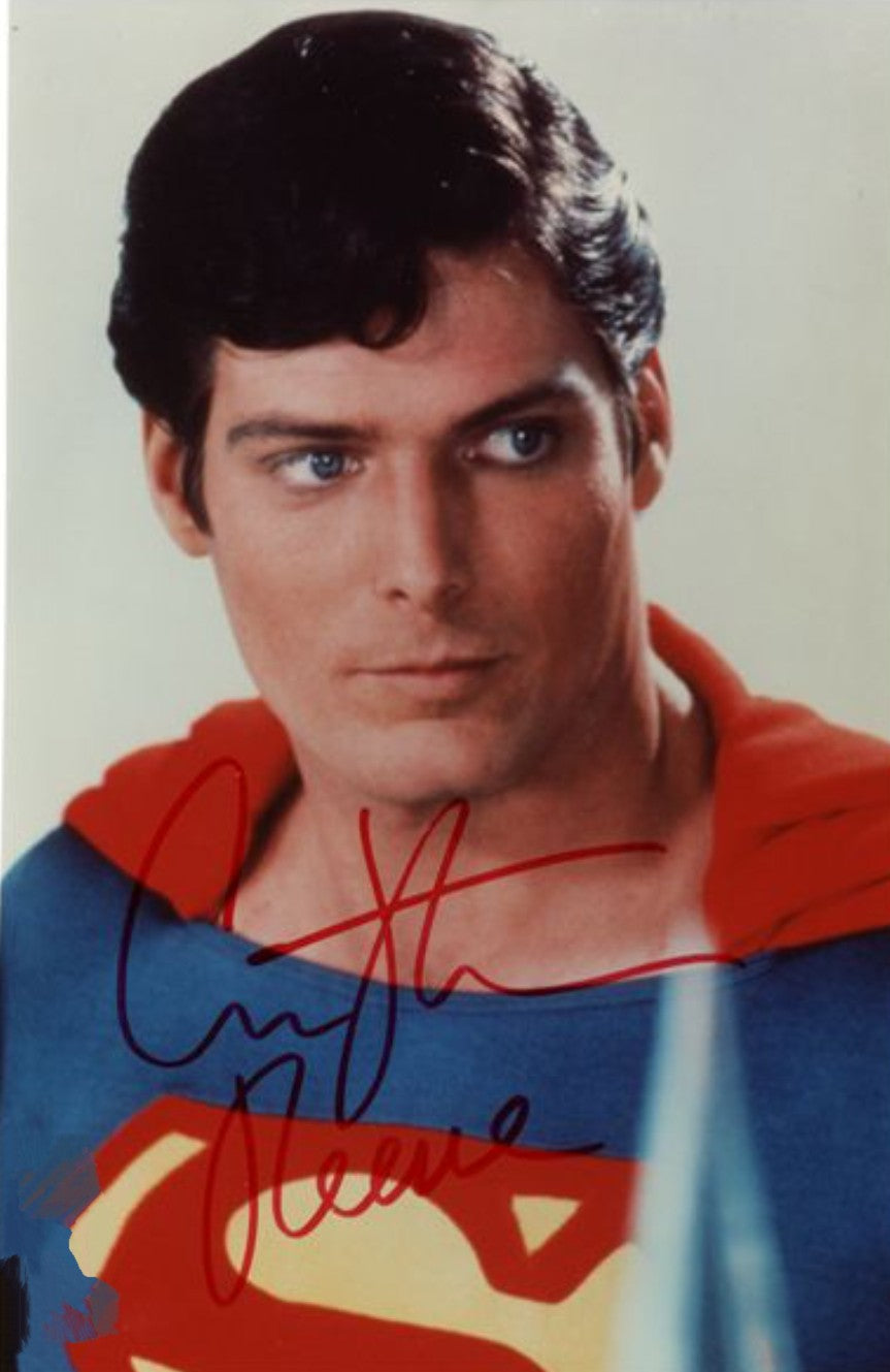 CHRISTOPHER REEVE signed autographed photo super pose COA Hologram