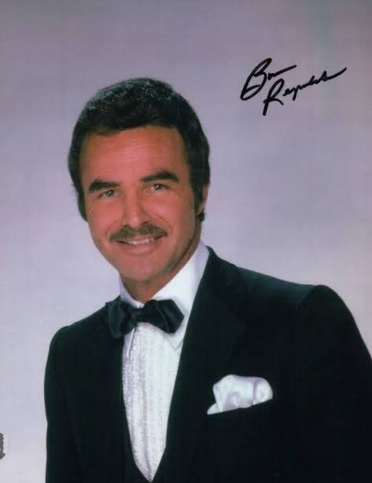 Burt Reynolds signed autographed photo tuxedo cable