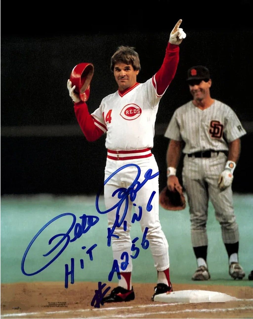 Pete Rose signed autographed photo hit King