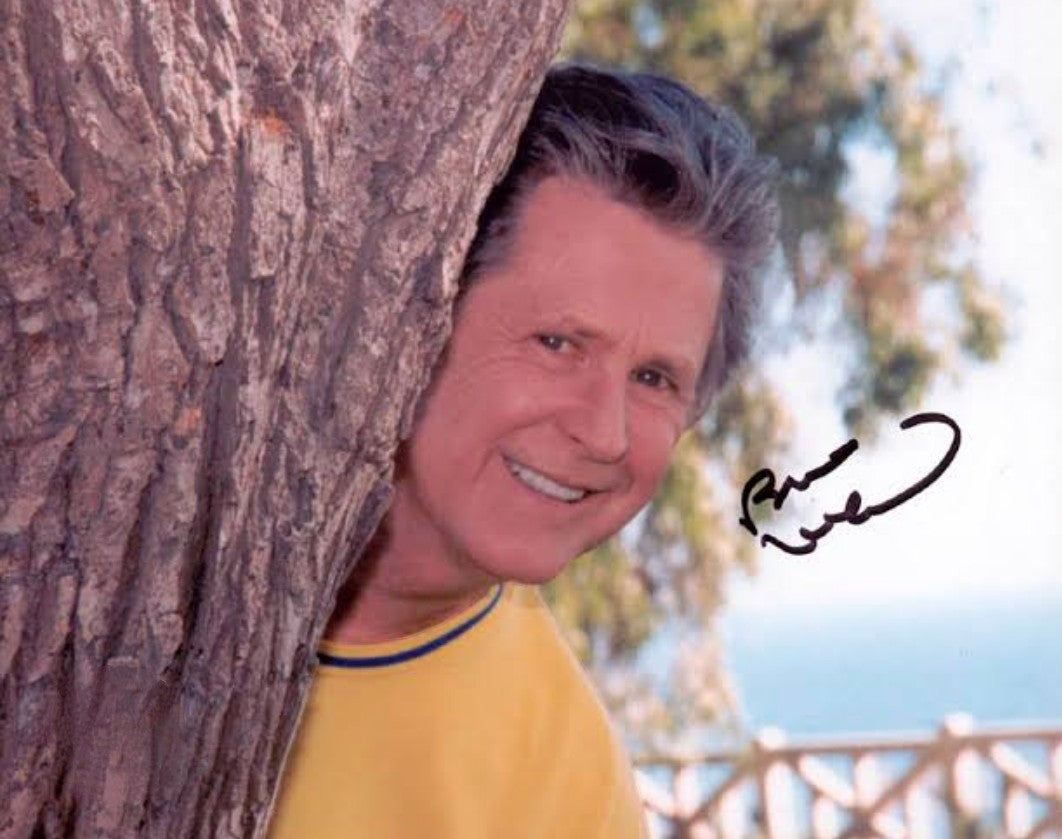 Brian Wilson signed autographed photo from behind the tree