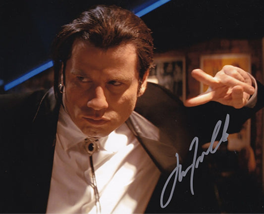 John Travolta Signed Photo action Boston Memorabilia 