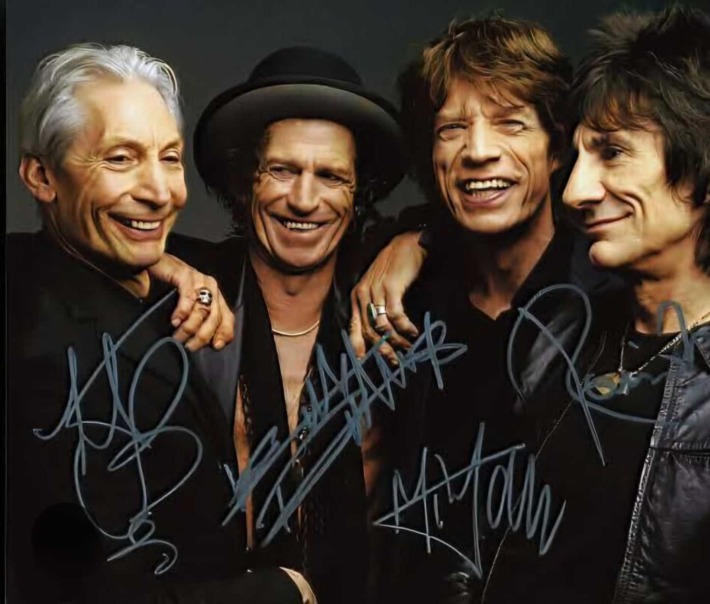 THE ROLLING STONES signed autographed photo COA Hologram