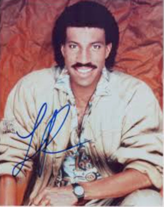 Lionel Richie signed autographed photo smiling Boston memorabilia