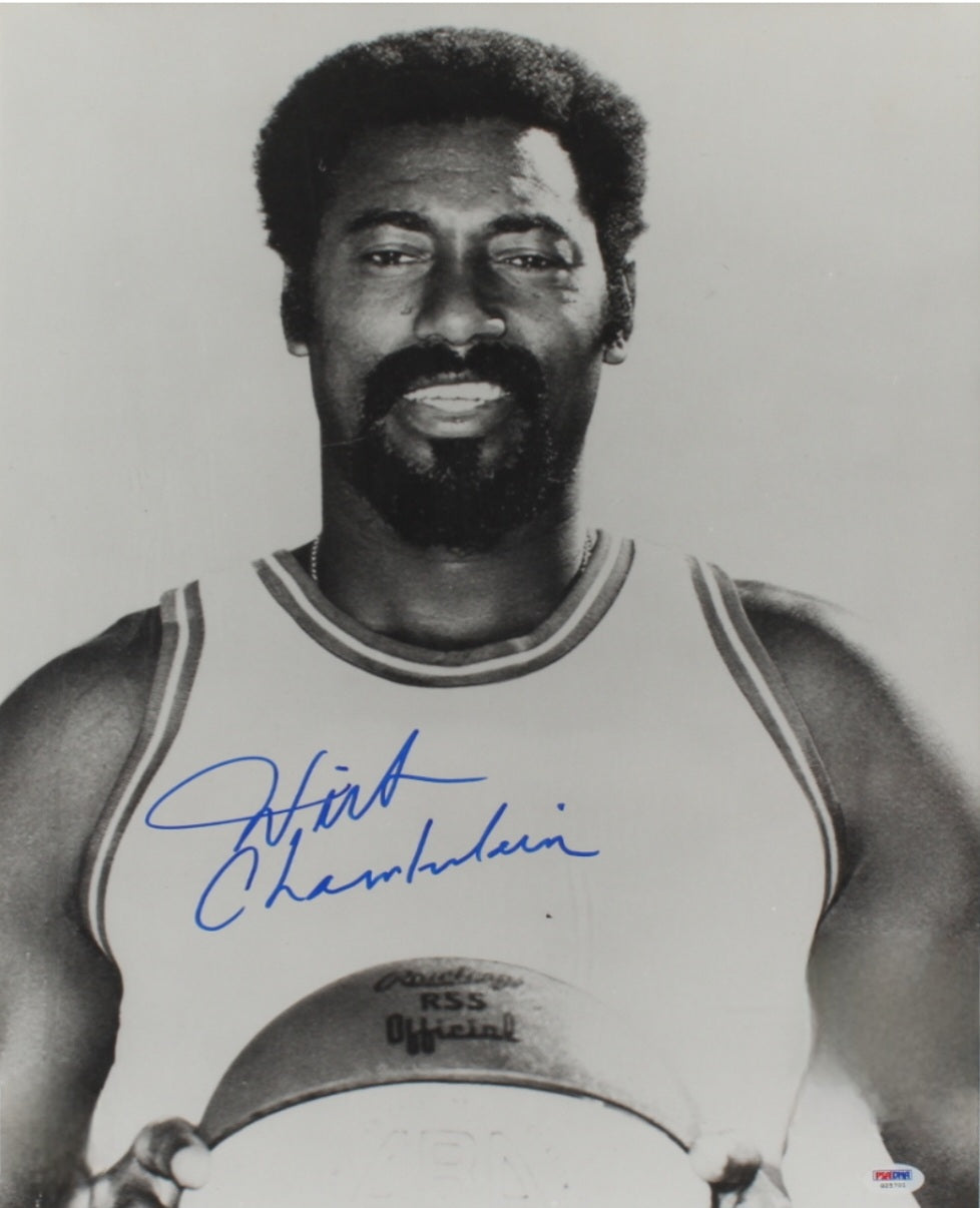 WILT CHAMBERLAIN signed autographed photo COA Hologram