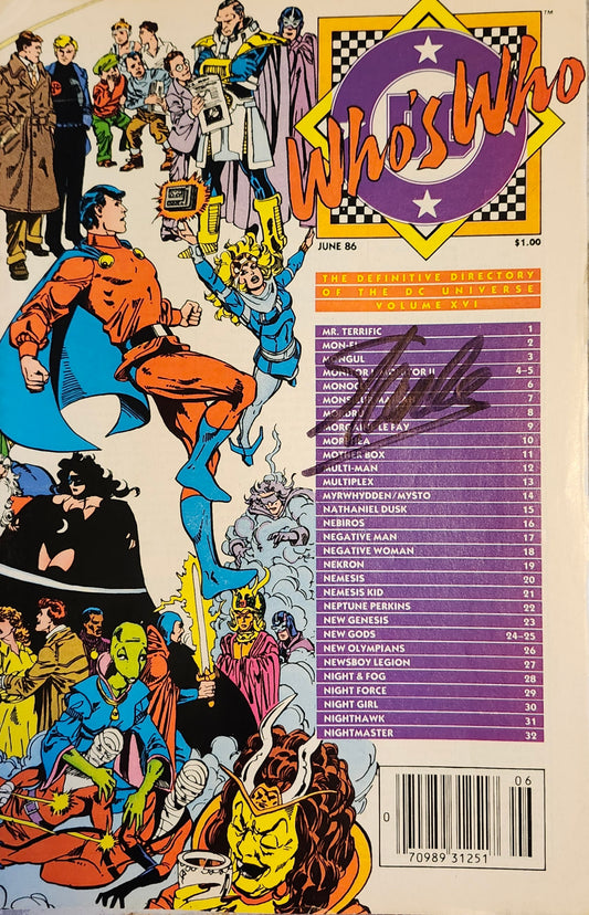 Stan Lee signed comic book who's who