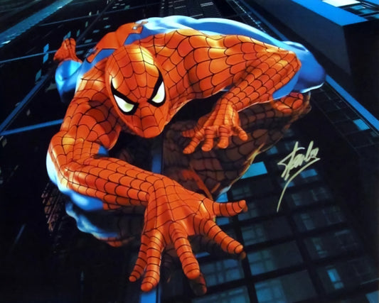 Stan Lee signed Spider-Man photo