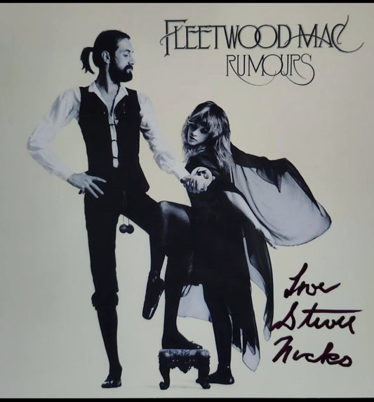 Stevie Nicks signed rumours album Fleetwood Mac black marker