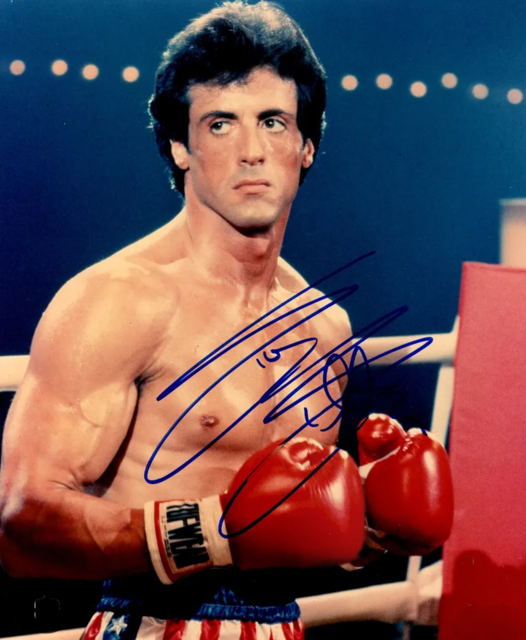 Sylvester Stallone signed photo time out Beckett autographs