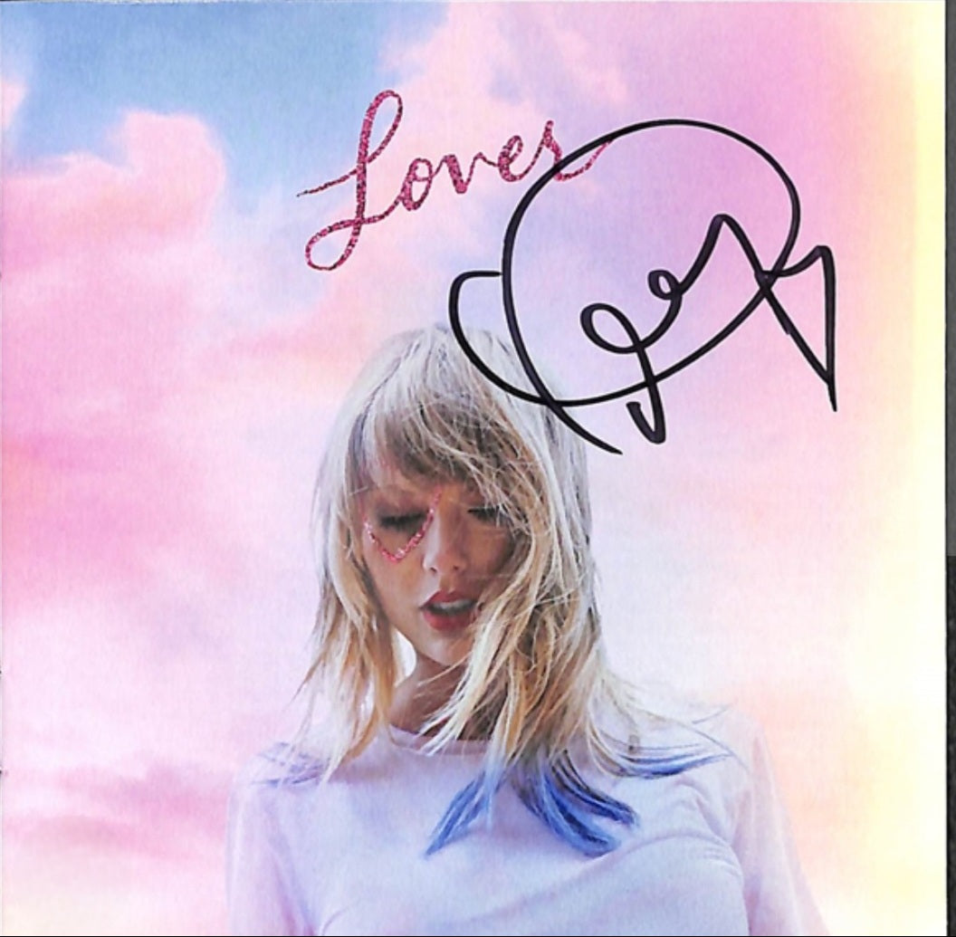 Taylor Swift signed photo lovers autograph cover Boston memorabilia