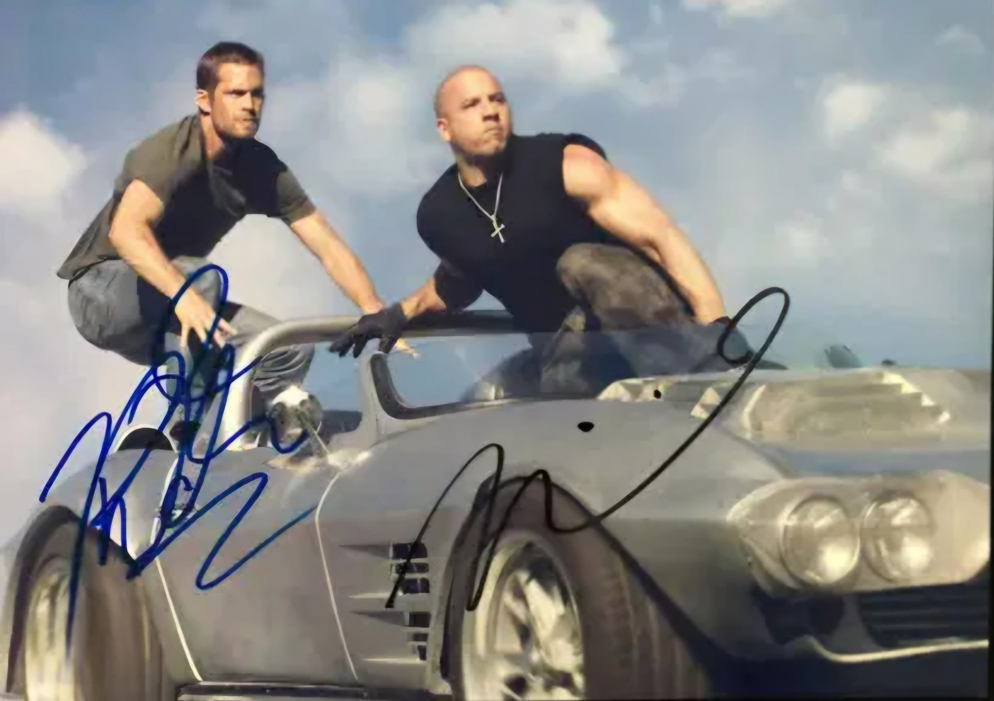 Vin Diesel Paul Walker Fast and the Furious signed photo