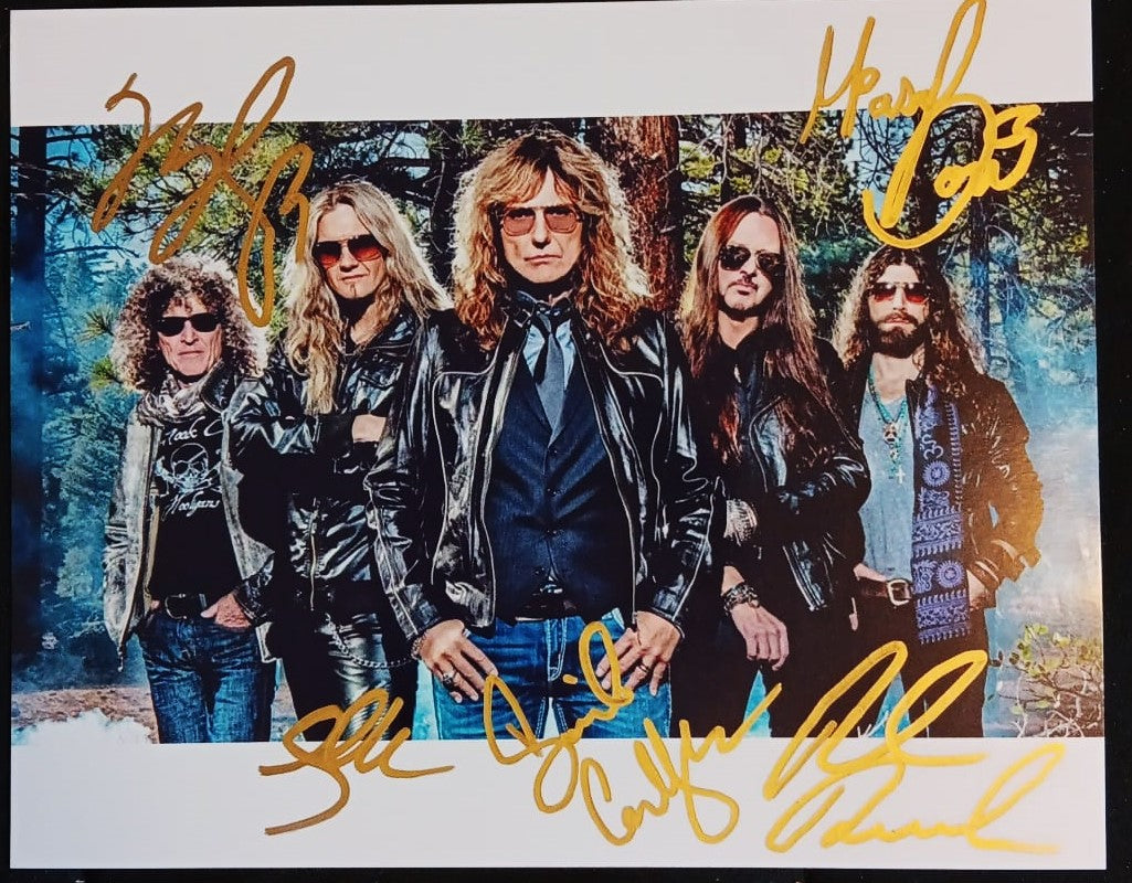 WHITESNAKE signed autographed photo COA Hologram Beckett Autographs