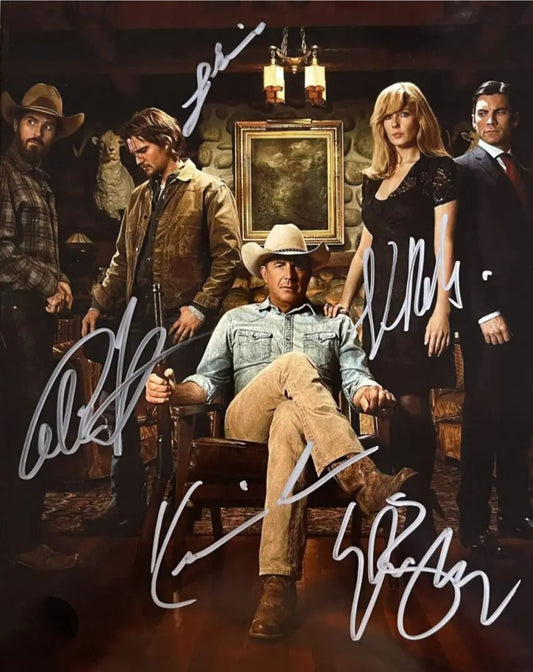 Yellowstone cast autographed photo in silver marker