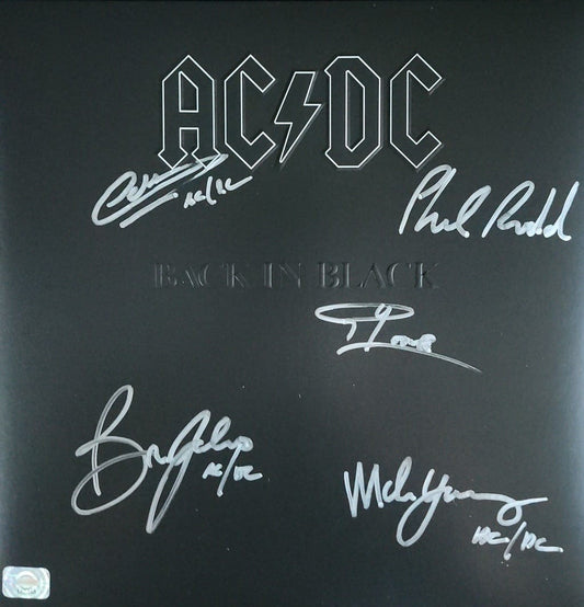 AC/DC signed autographed album COA Hologram