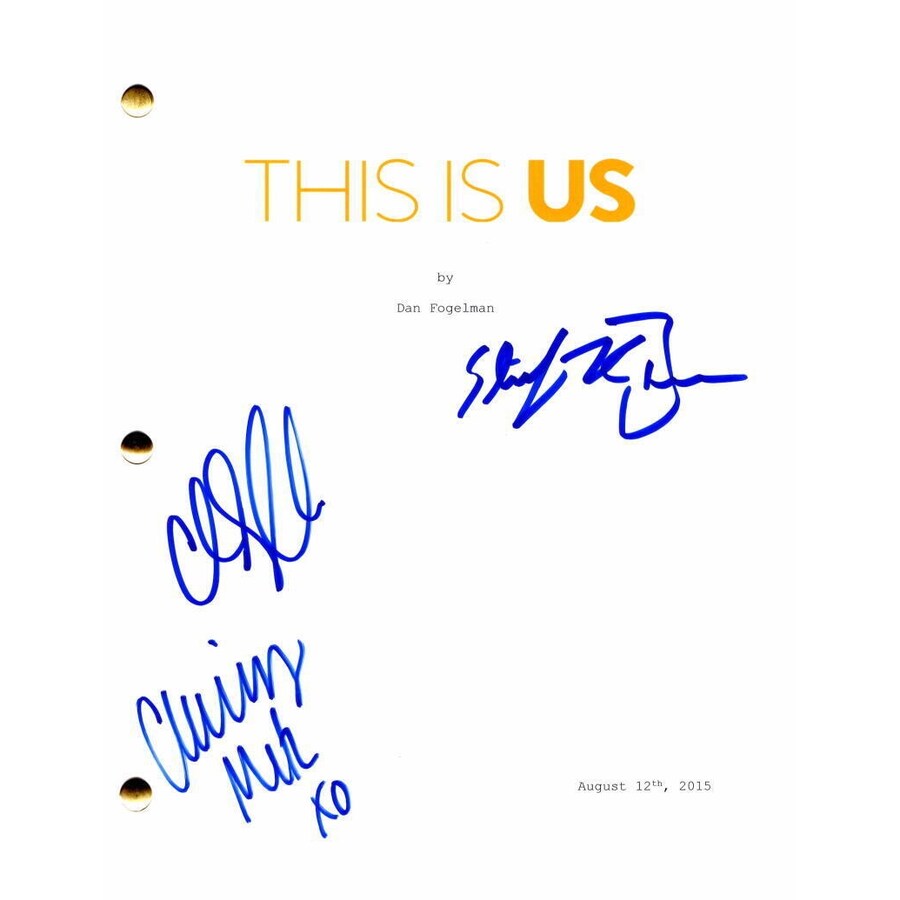 THIS IS US cast signed autographed photo script COA Hologram Beckett Autographs