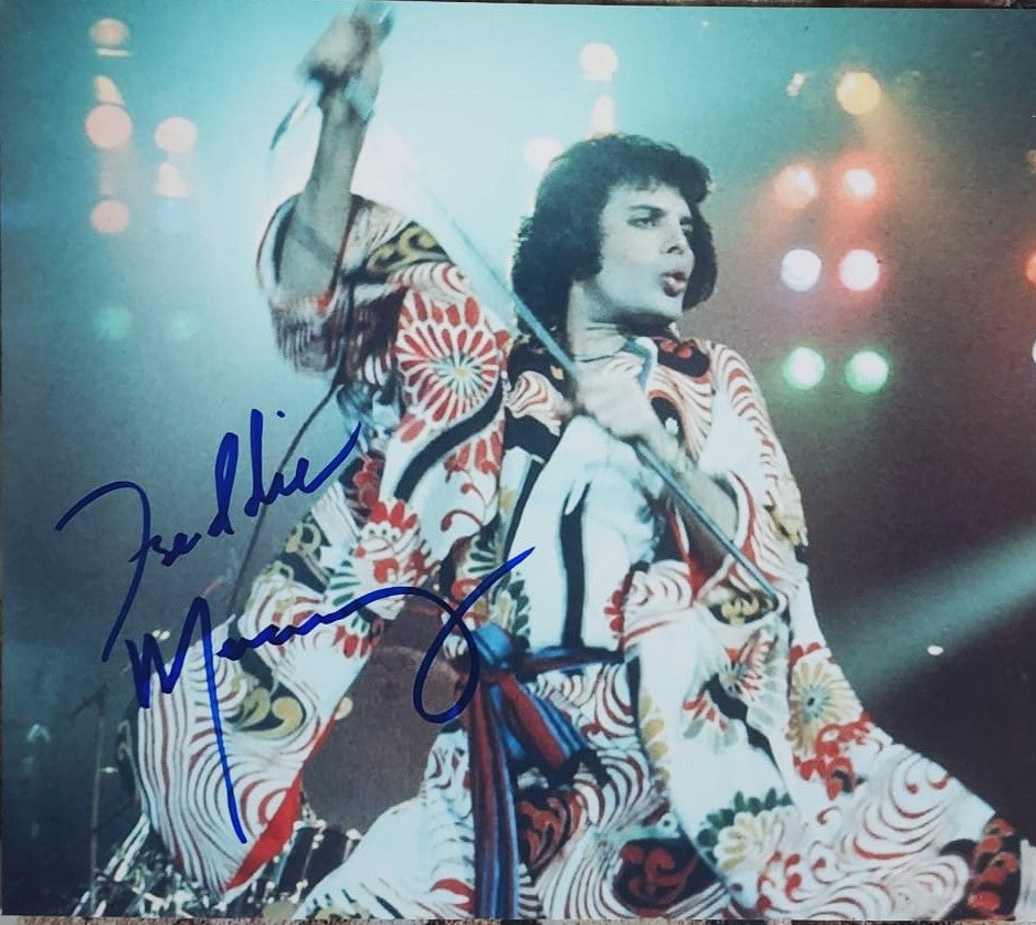 FREDDIE MERCURY signed autographed photo stylish dance COA Hologram