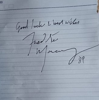 freddie mercury autograph on paper