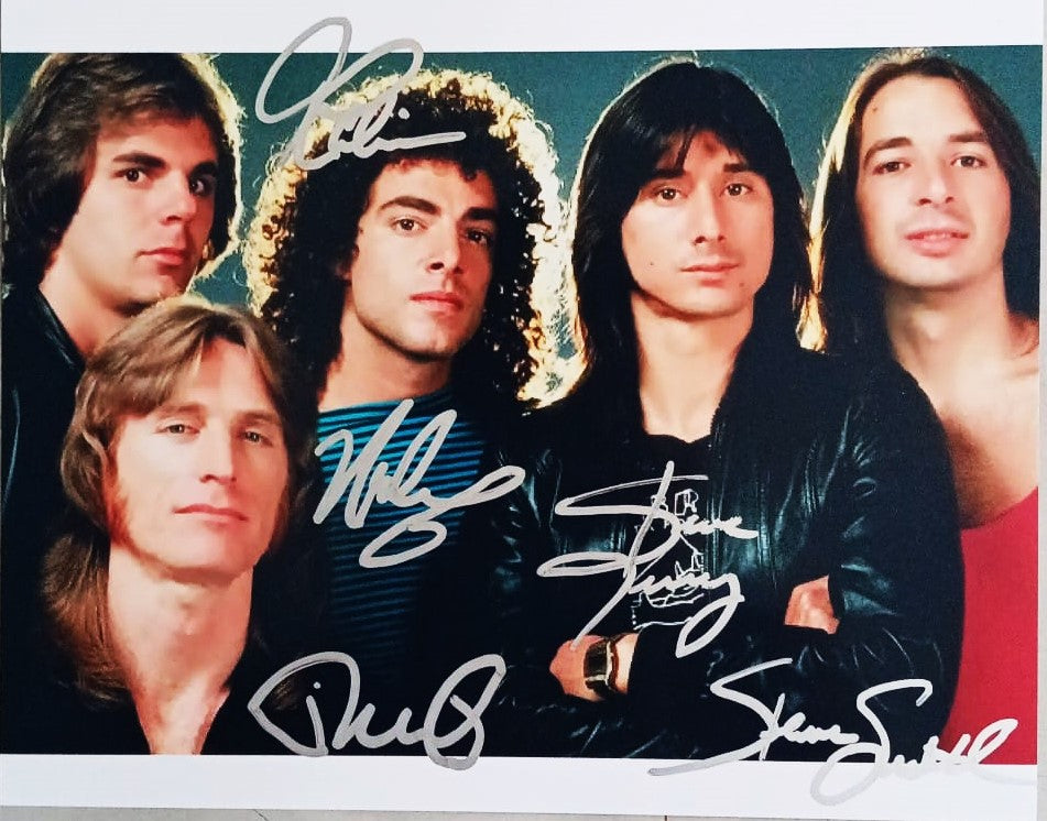 JOURNEY BAND signed autographed photo COA Hologram Beckett Autographs