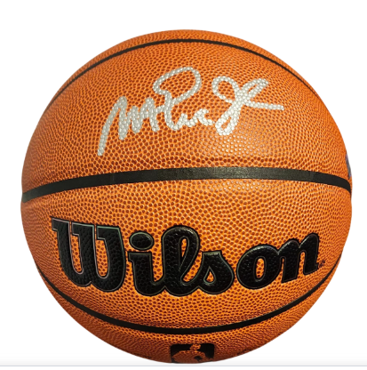 wilson nba basketball magic johnson autograph silver marker