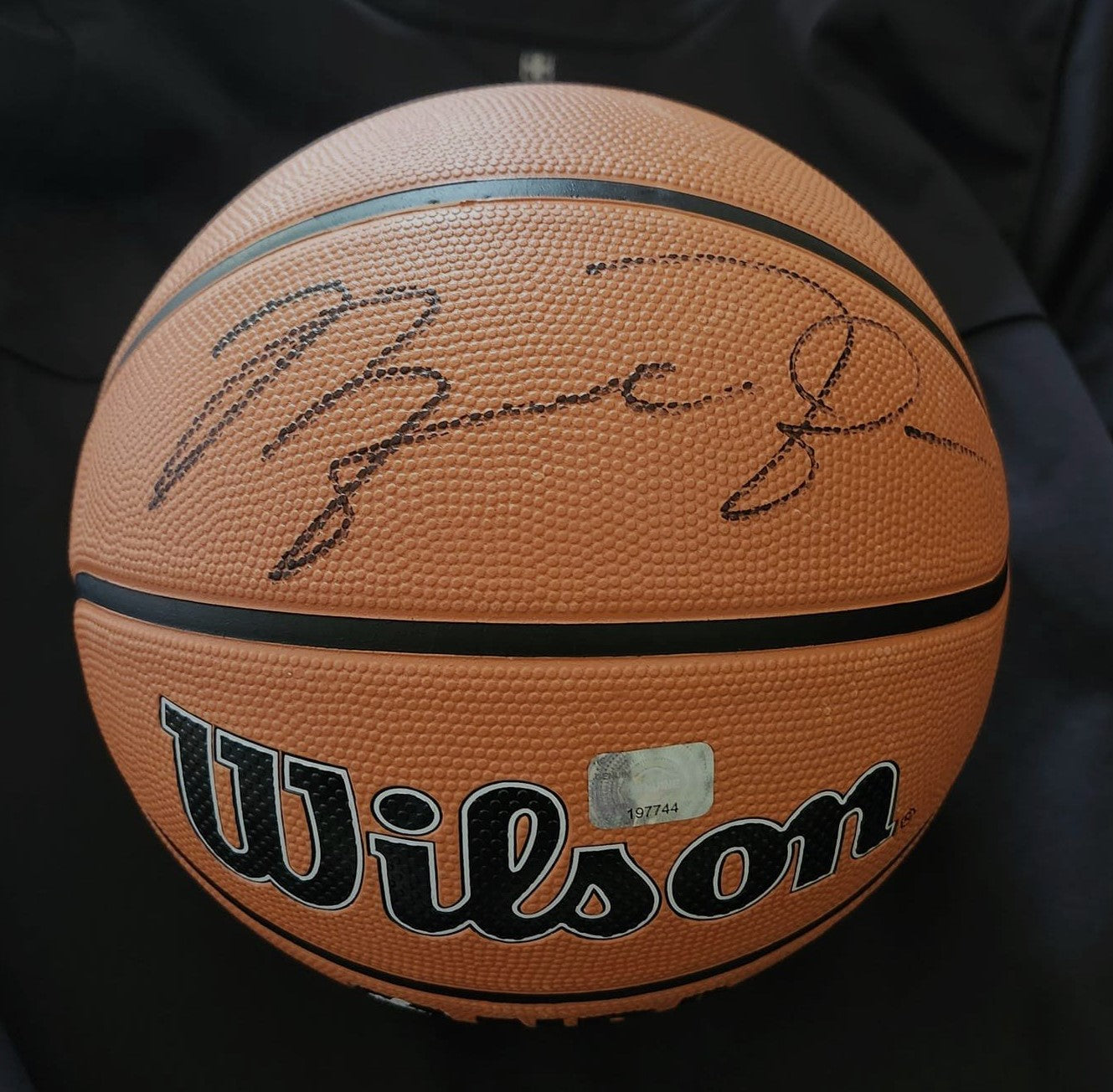 MICHAEL JORDAN signed basketball Wilson black marker Boston memorabilia
