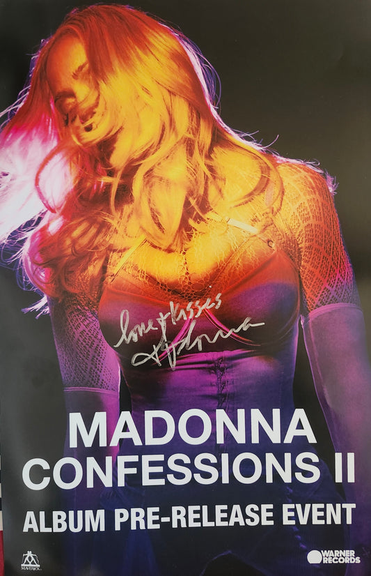 MADONNA Signed Autographed Promo Poster COA Hologram