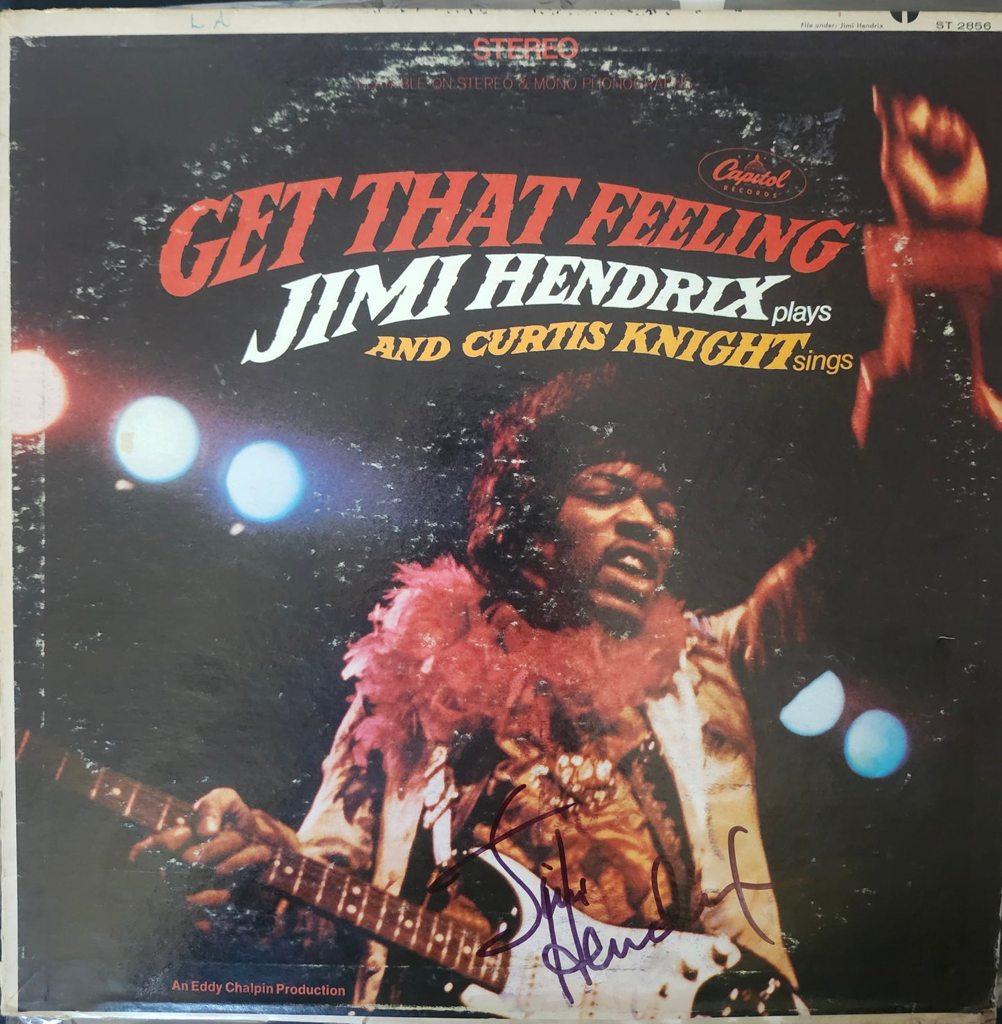 JIMI HENDRIX Signed Album  COA Hologram