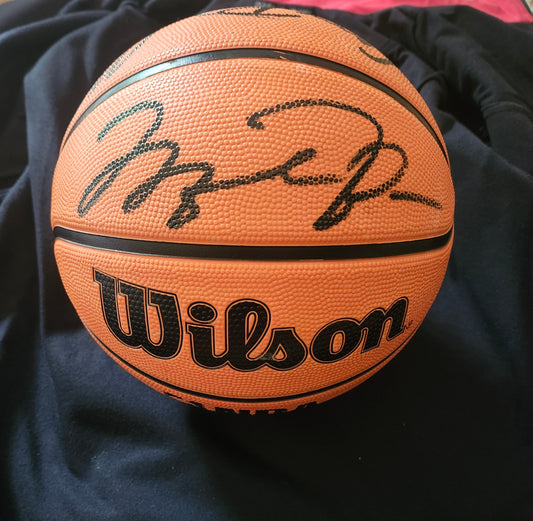 JORDAN MAGIC BIRD Signed Basketball COA Hologram