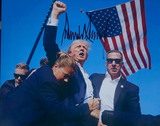 DONALD TRUMP Signed Photo COA Hologram