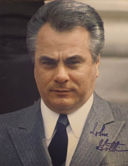 John Gotti signed photo blue marker Boston memorabilia