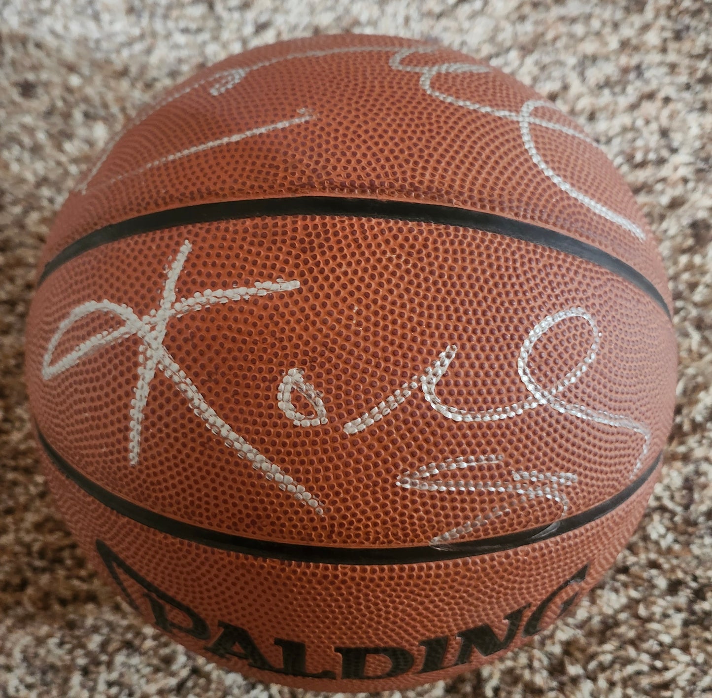 MICHAEL JORDAN KOBE BRYANT Signed Basketball COA Hologram