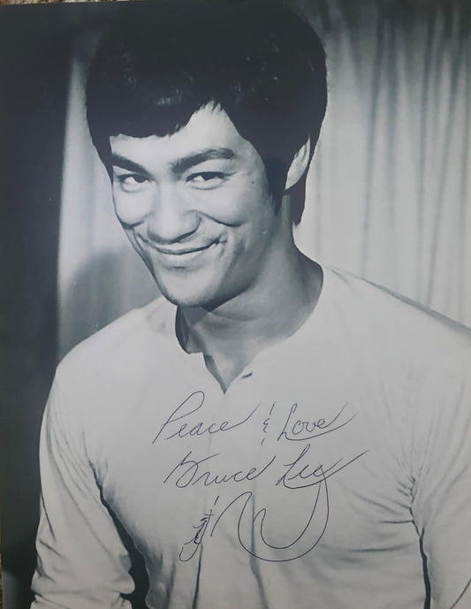 BRUCE LEE signed autographed photo COA Hologram