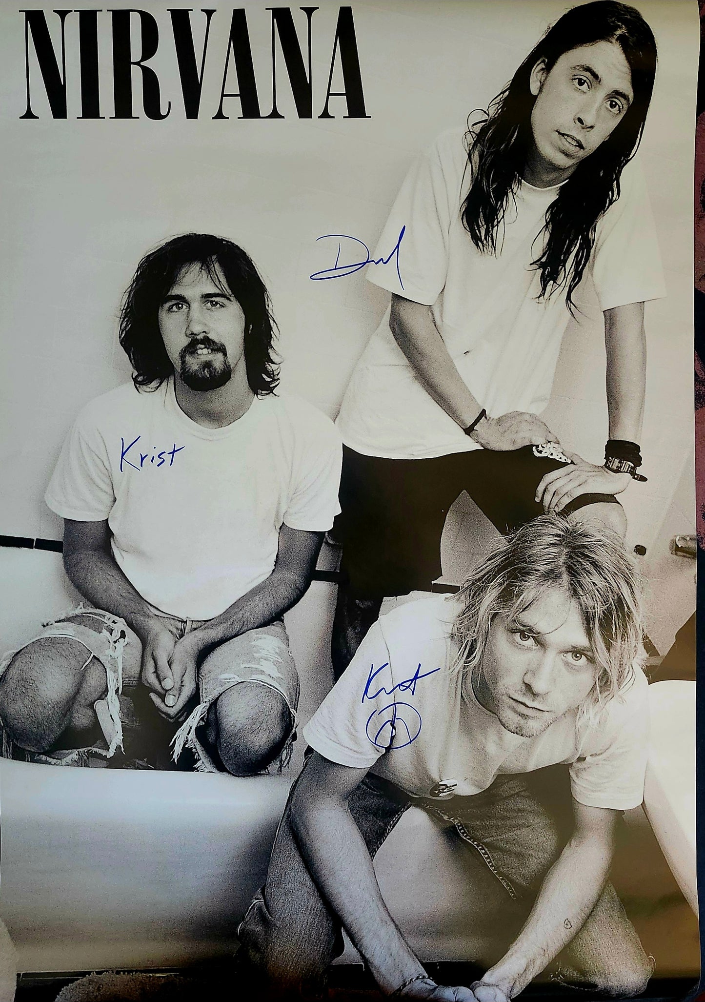 Nirvana signed poster by Boston memorabilia