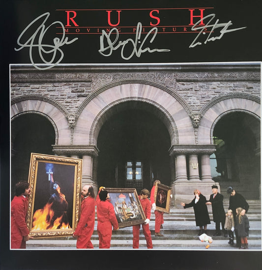 RUSH Band signed autographed album Moving Pictures COA Hologram