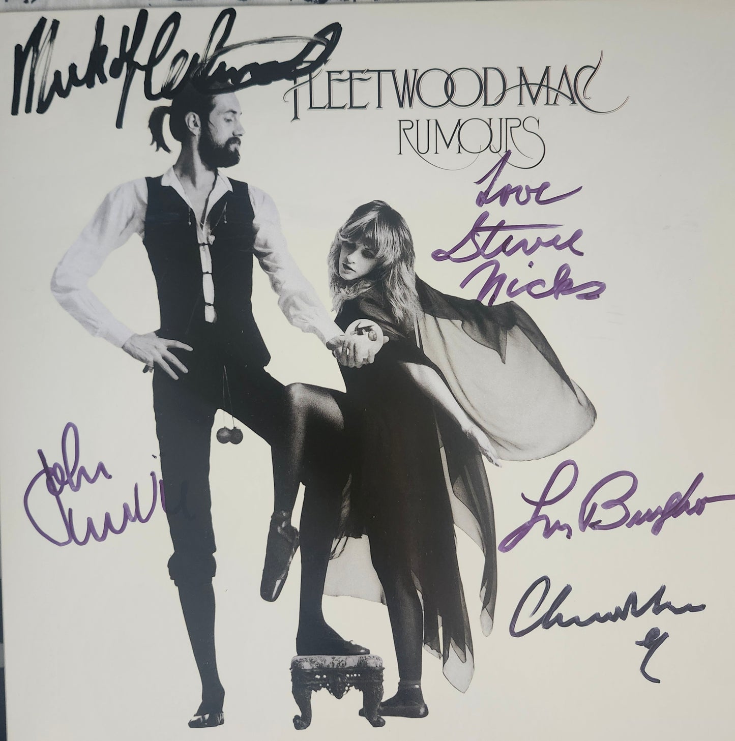 Fleetwood Mac signed rumours album late edition COA hologram