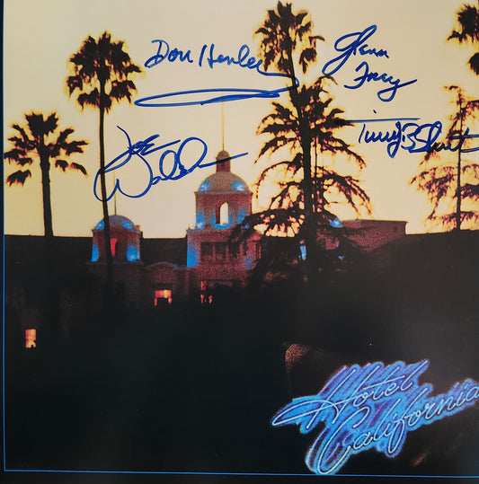 THE EAGLES Band Signed Autographed Album Hotel California COA Hologram