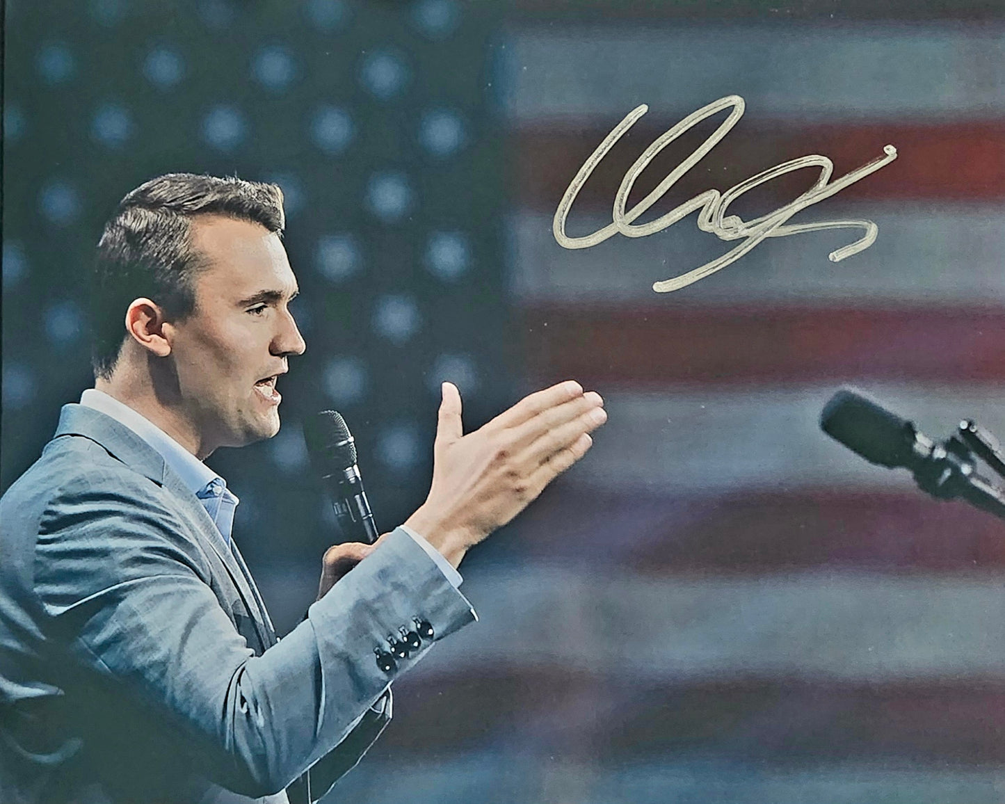 CHARLIE KIRK Signed Photo COA Hologram