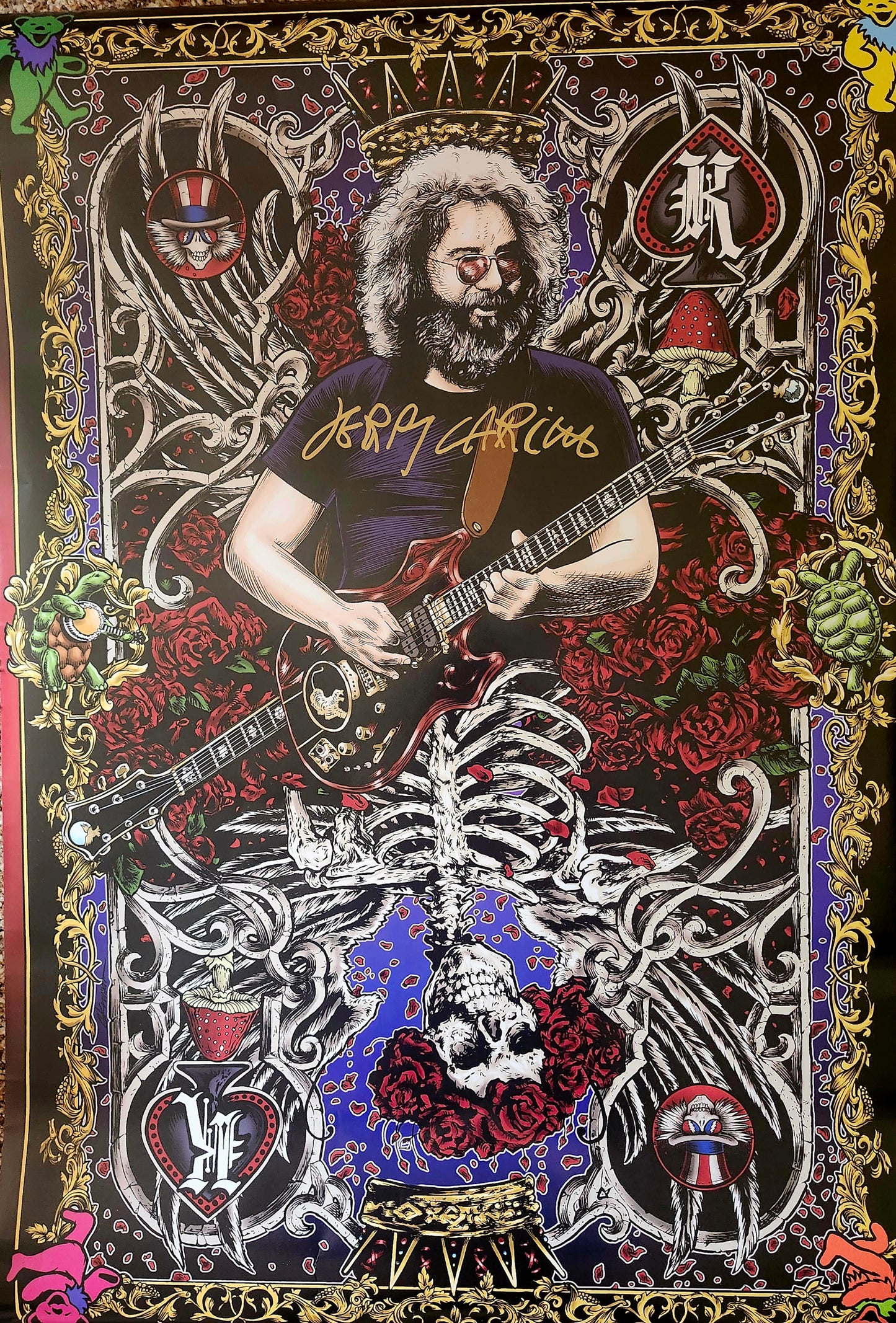 JERRY GARCIA signed autographed poster COA Hologram
