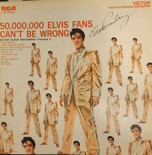 ELVIS PRESLEY signed autographed album COA Hologram