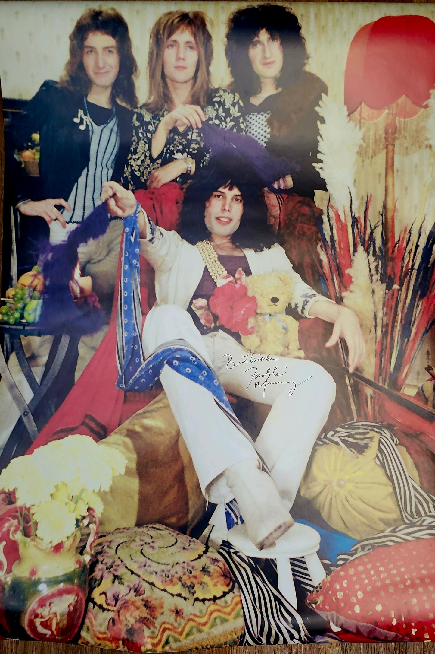 FREDDIE MERCURY Signed Poster COA Hologram