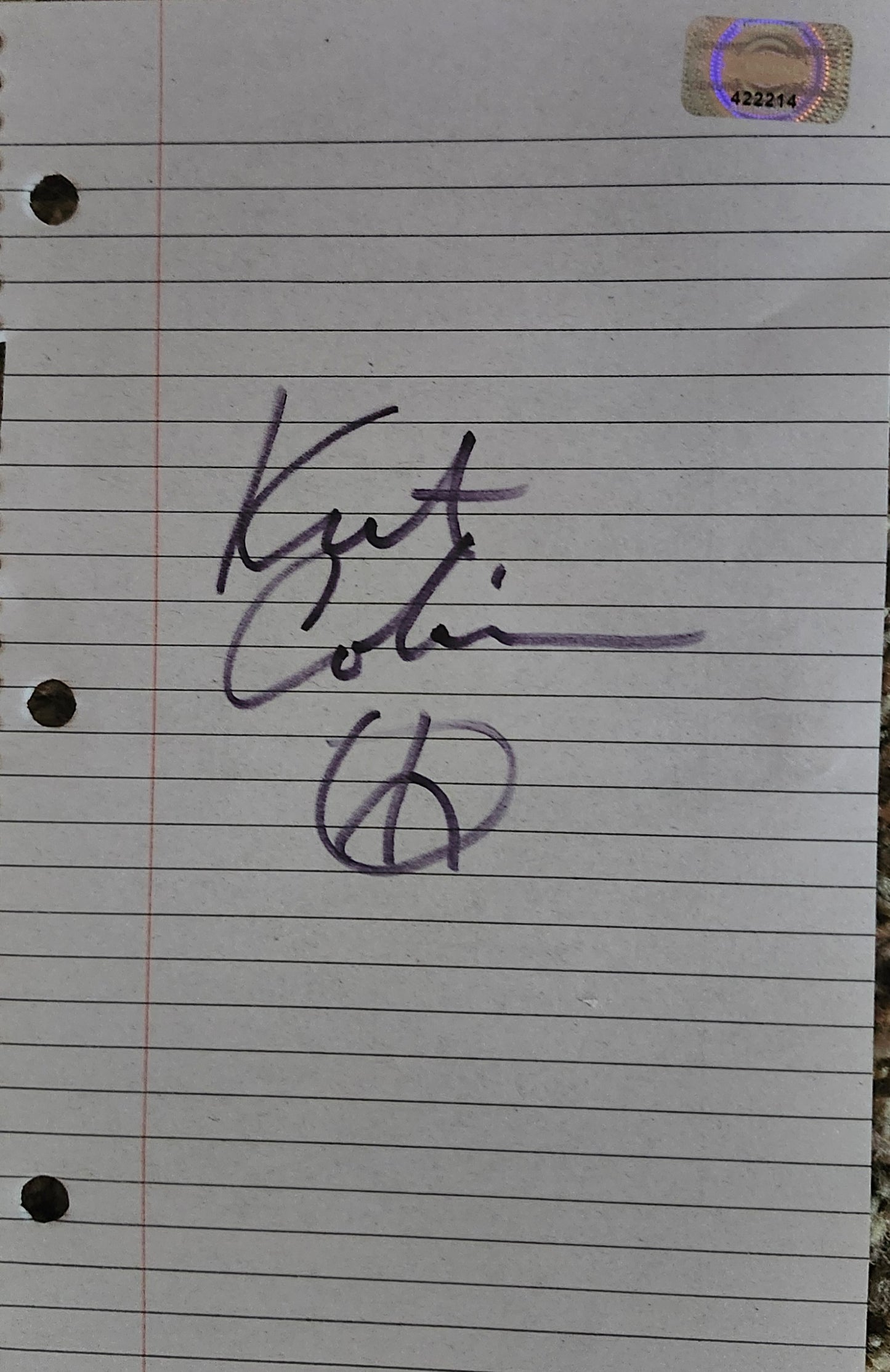 KURT COBAIN signed autographed photo COA Hologram