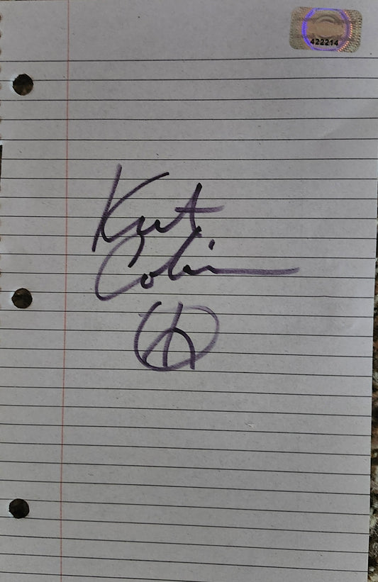 KURT COBAIN signed autographed photo COA Hologram