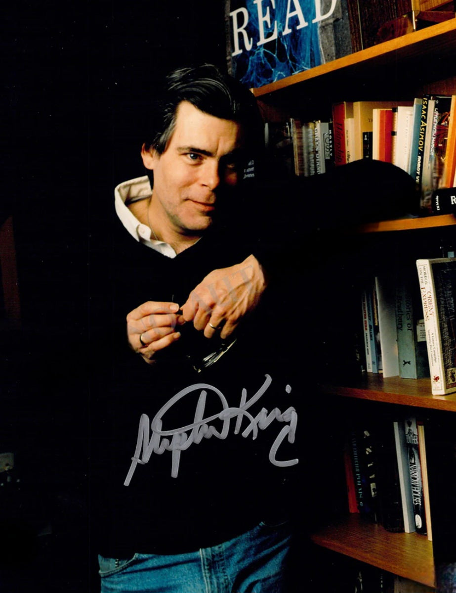 Stephen king signed photo library scene Boston Memorabilia