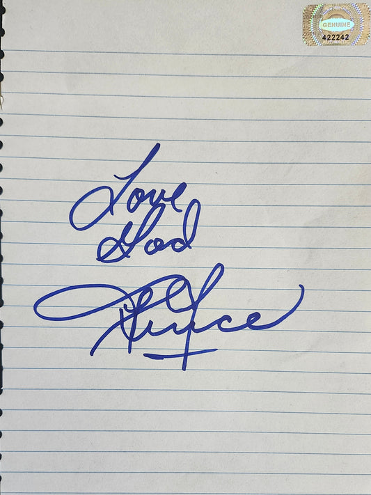 PRINCE Signed Paper Cut COA Hologram