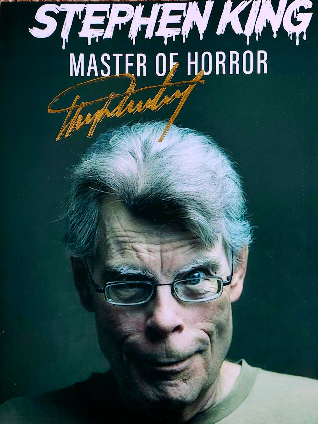 STEPHEN KING Signed Autographed Photo Haunted Courtyard COA Hologram