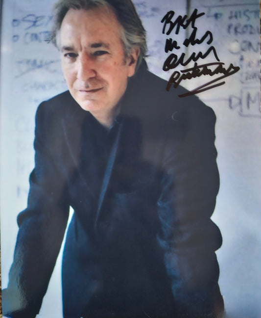 ALAN RICKMAN Signed Autographed Photo inscription COA Hologram