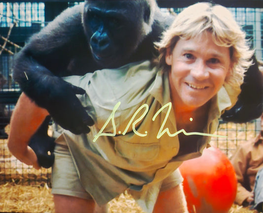 STEVE IRWIN SIGNED PHOTO GORILLA COA Hologram