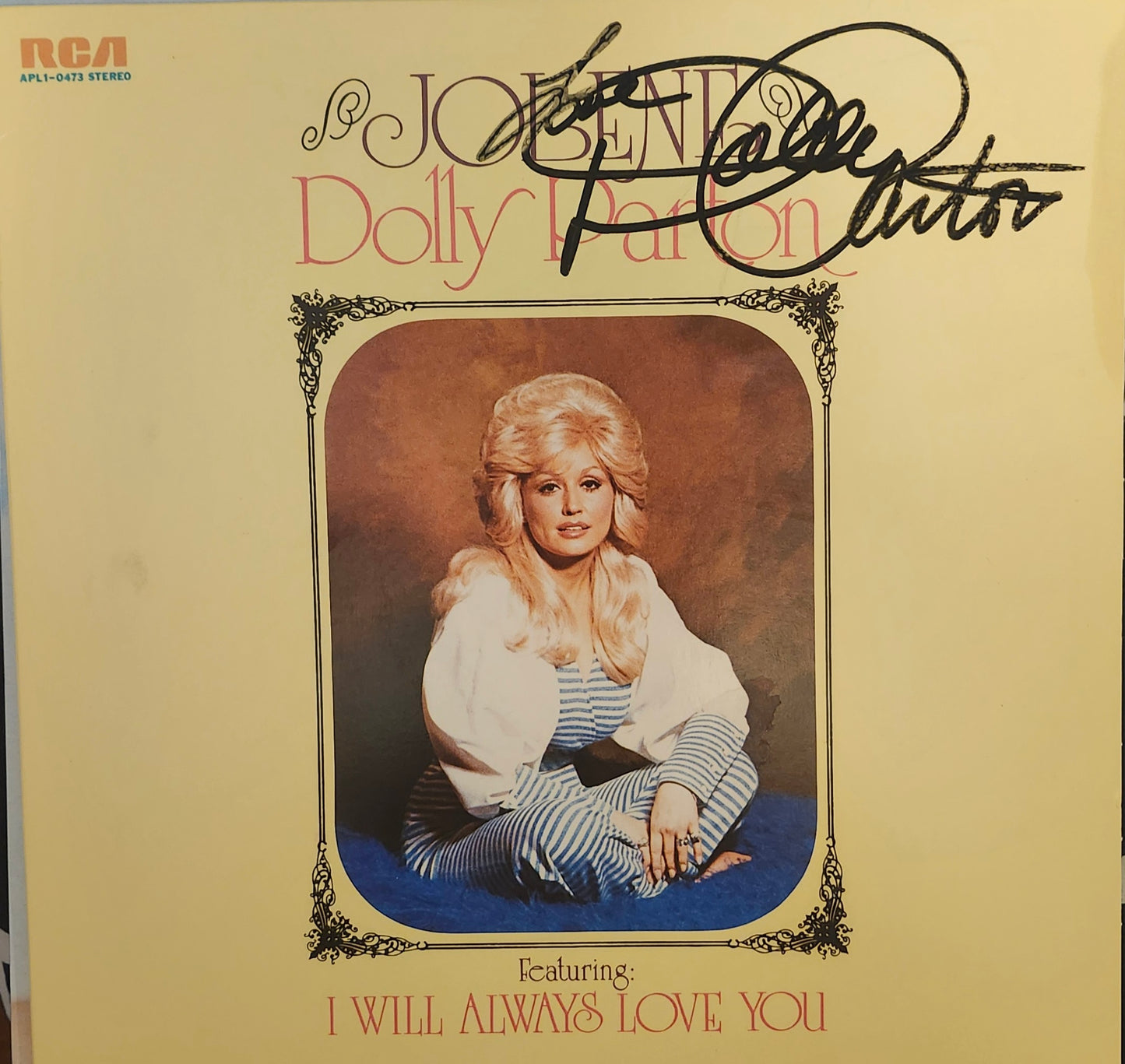 DOLLY PARTON Signed Autographed Album Jolene COA Hologram
