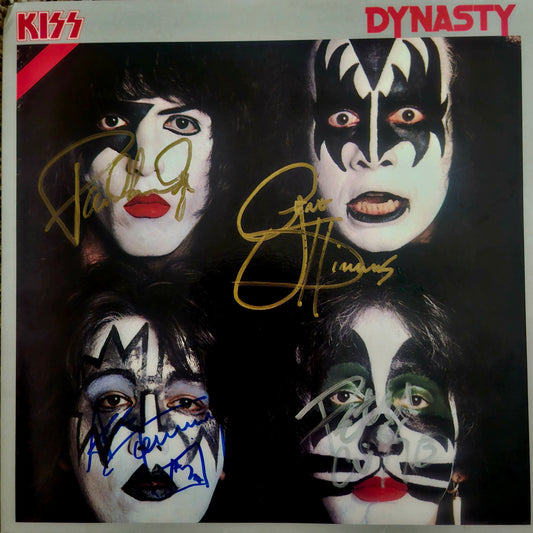 KISS signed autographed Album Dynasty COA Hologram