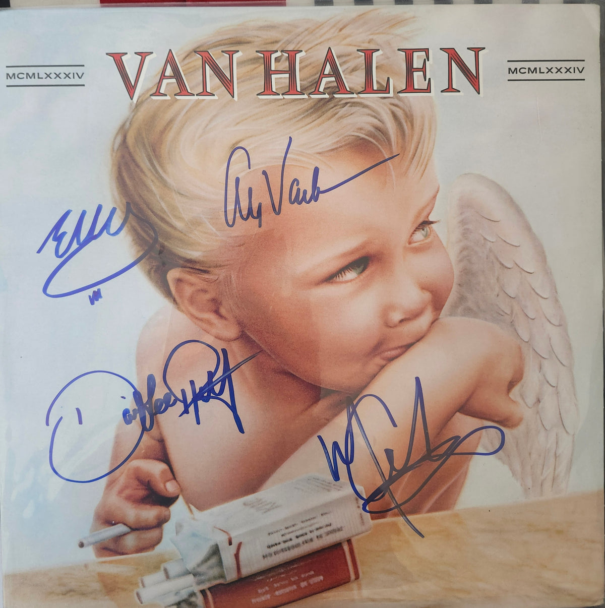 VAN HALEN Signed Album 1984 Certified