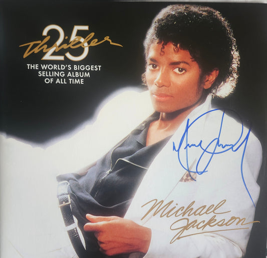 MICHAEL JACKSON Signed Album Thriller COA Hologram