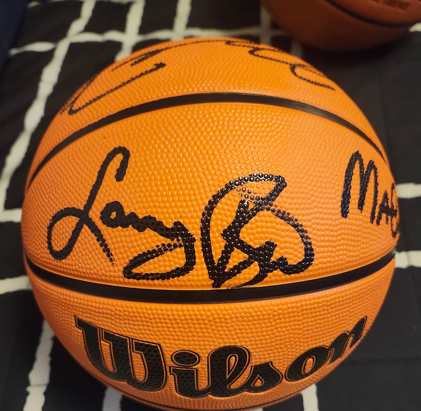 JORDAN MAGIC BIRD Signed Basketball COA Hologram